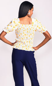 THE ZINNIA TOP - YELLOW