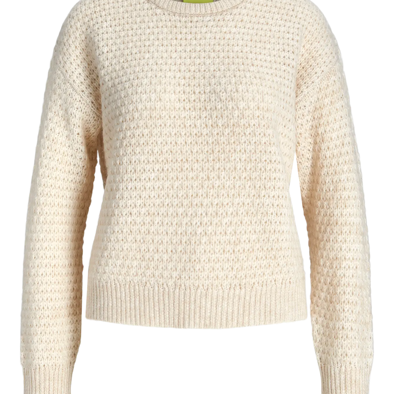 JJXX MILEY STRUCTURE KNIT CREW NECK - FOG
