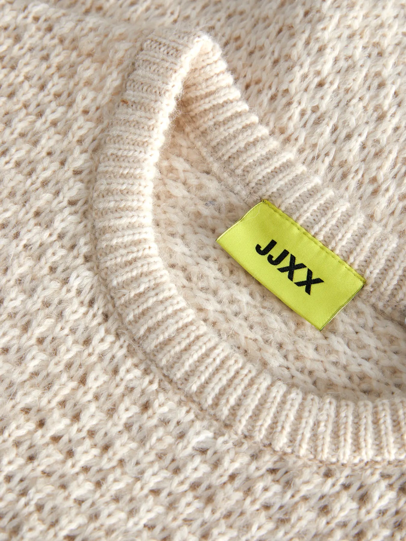 JJXX MILEY STRUCTURE KNIT CREW NECK - FOG