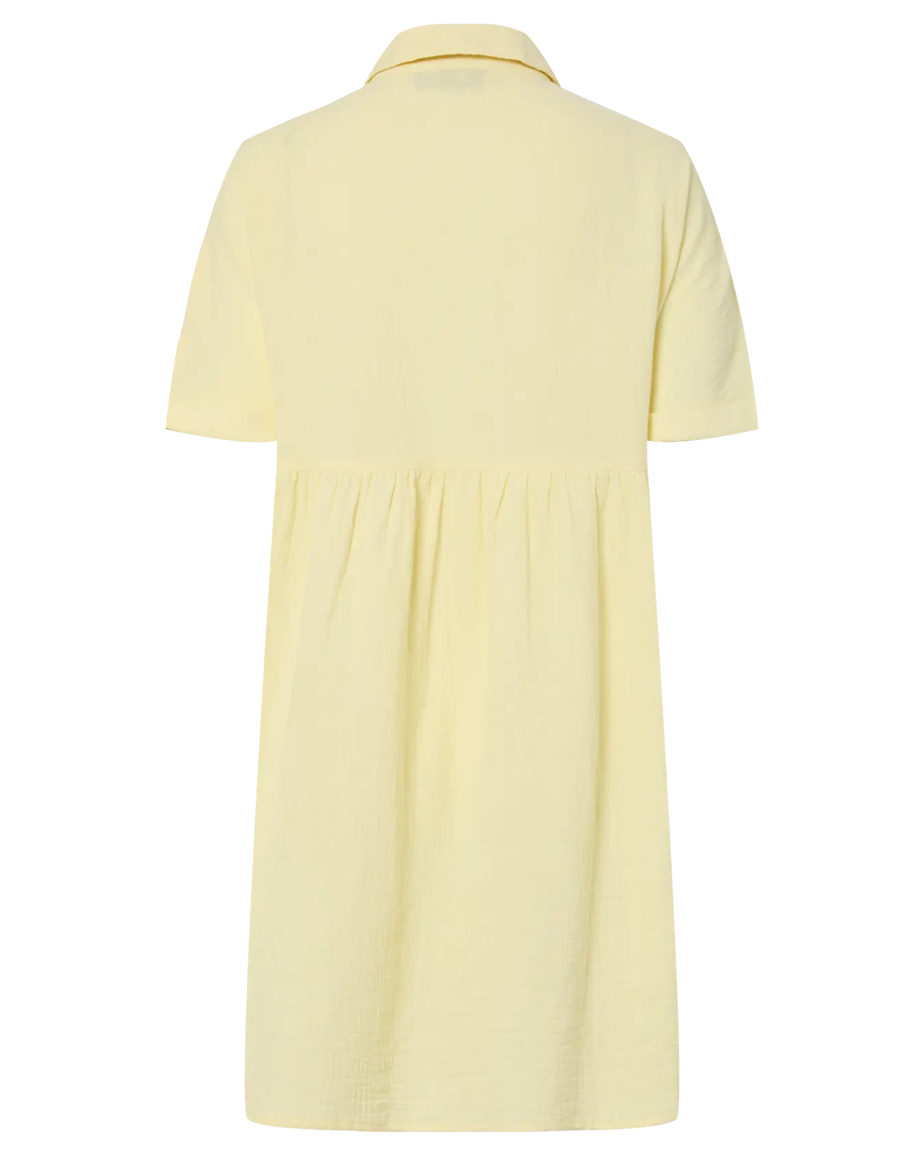 PIECES ASTINA WOVEN SHIRT DRESS - FRENCH VANILLA