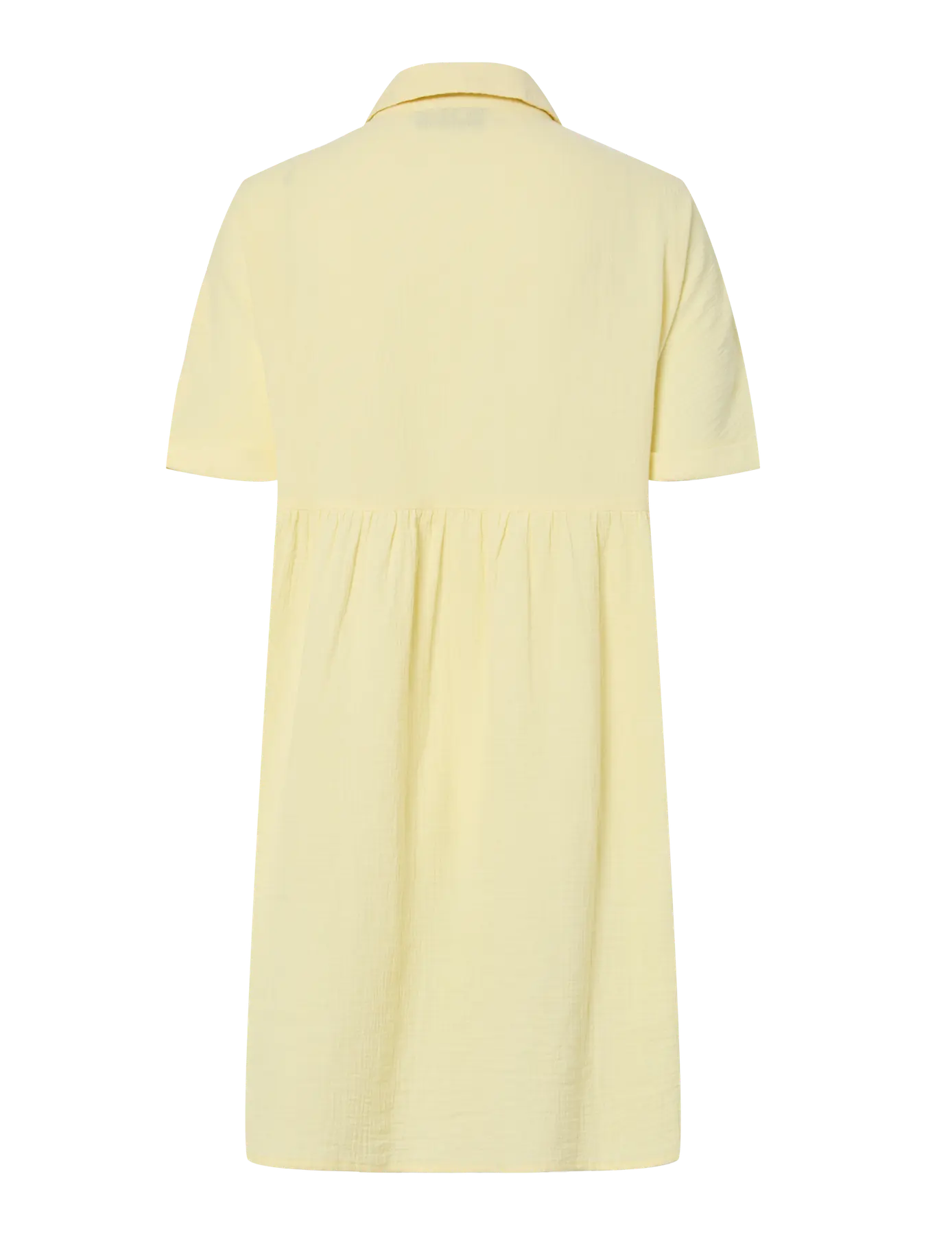 PIECES ASTINA WOVEN SHIRT DRESS - FRENCH VANILLA