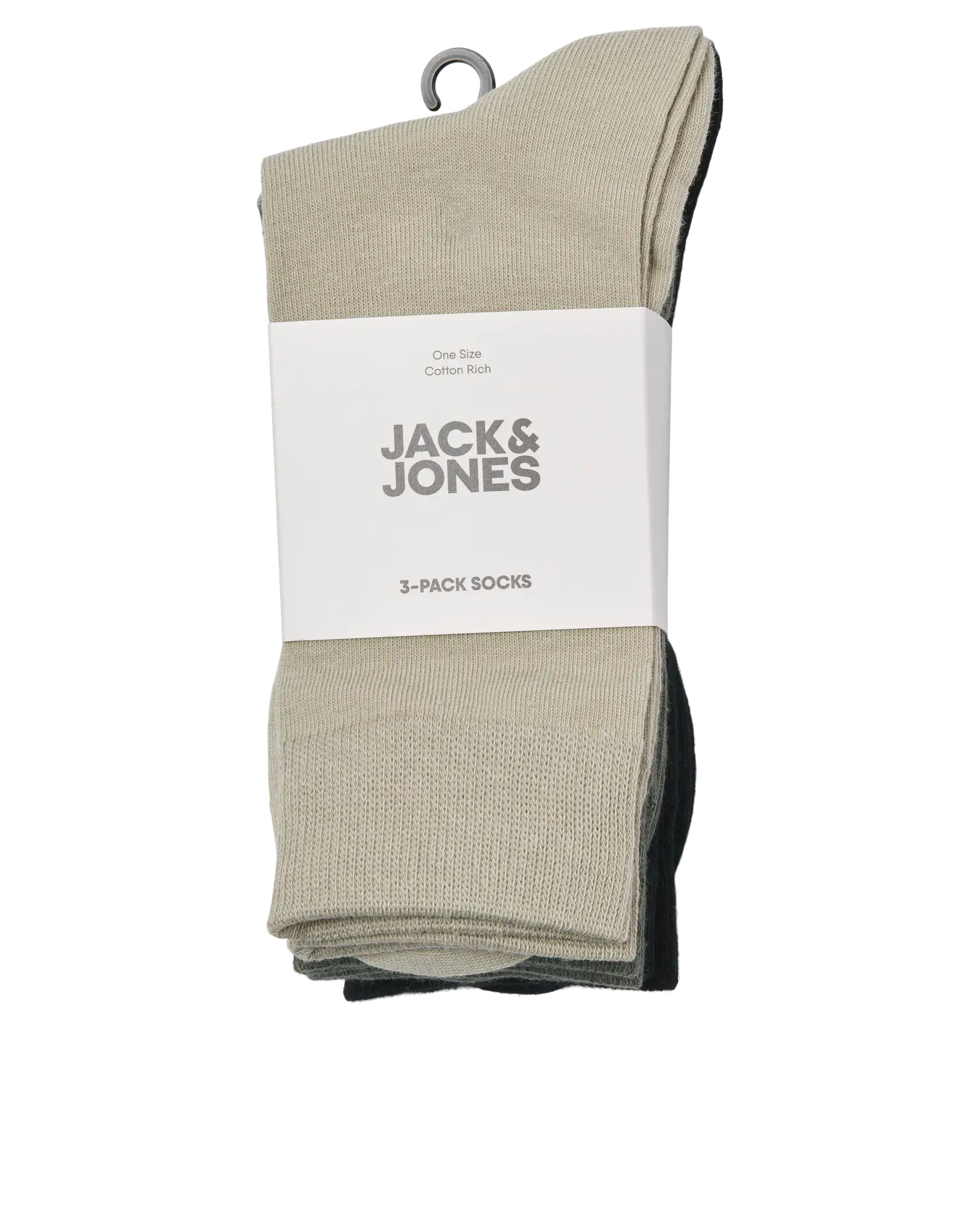 JJ MAC 3PK SOLID SOCKS - OLIVE/MOON/NIGHT SKY