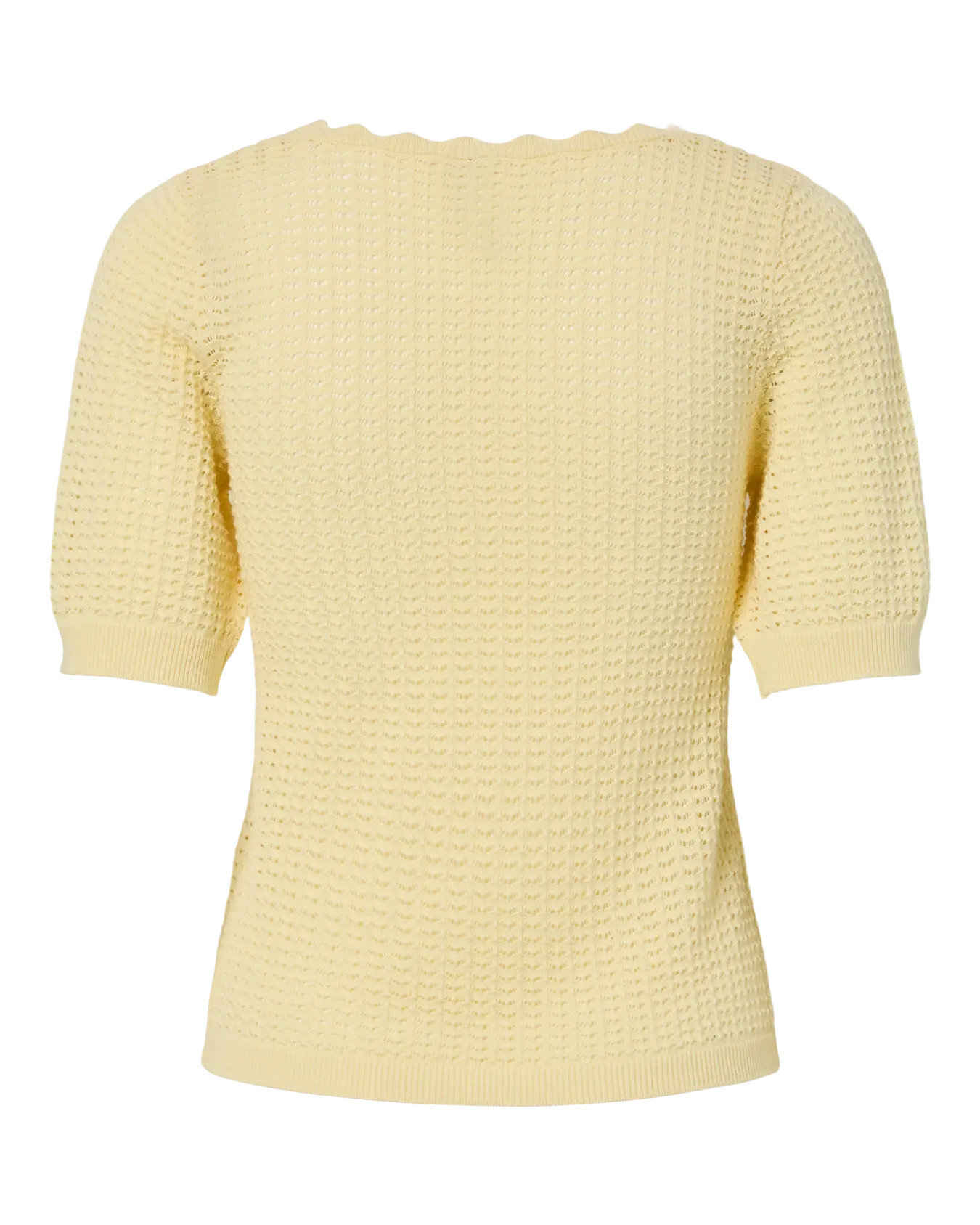 PIECES SCOUT KNIT TEE - FRENCH VANILLA