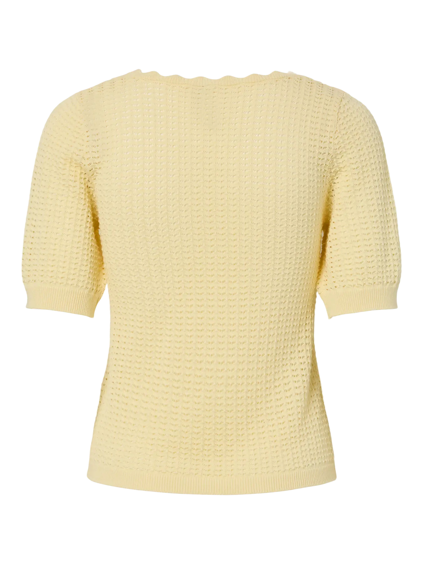 PIECES SCOUT KNIT TEE - FRENCH VANILLA