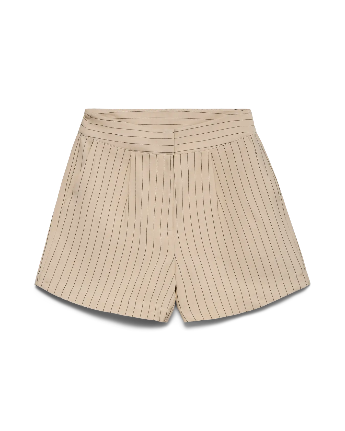 VM KIARA HW SHORTS - OATMEAL STRIPES