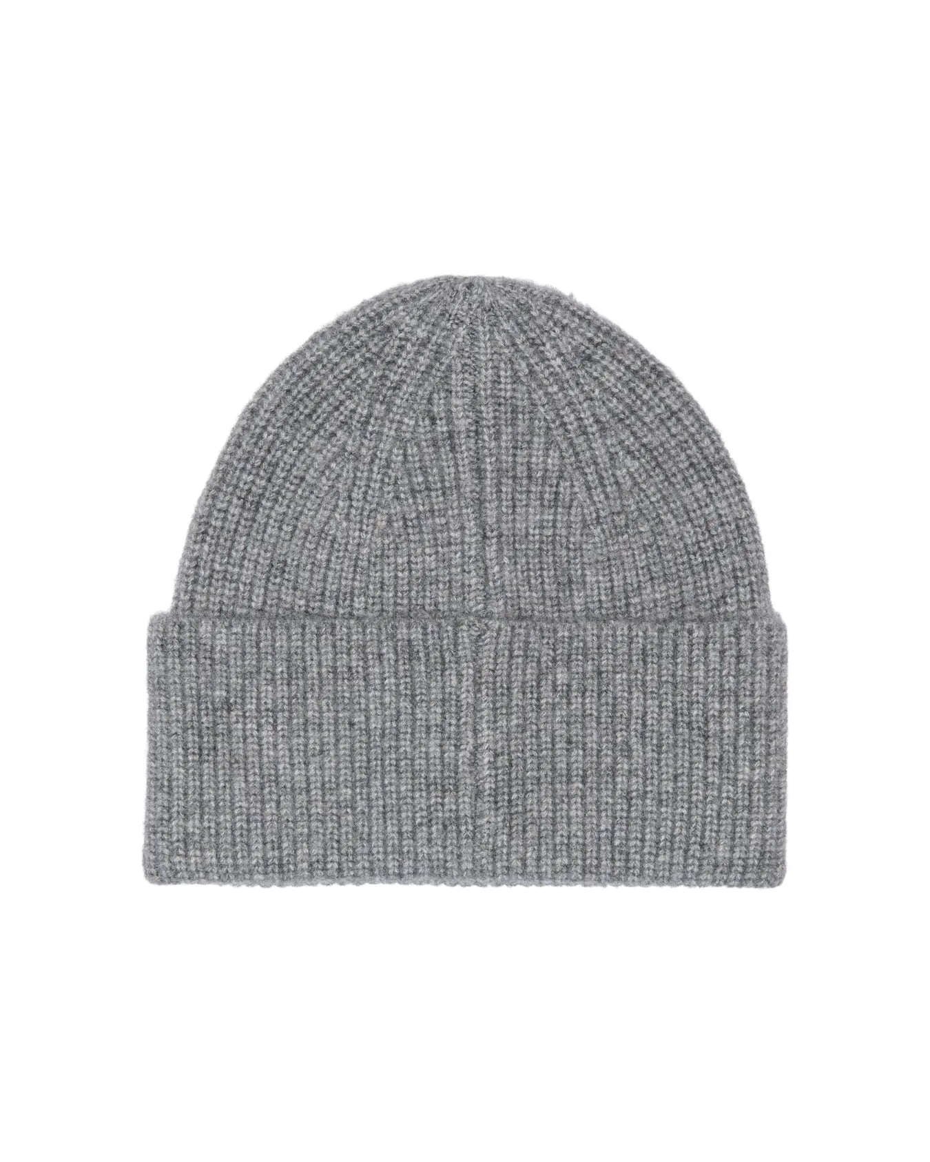 ONLY INGRID RIB BASIC BEANIE - DARK GREY MELANGE