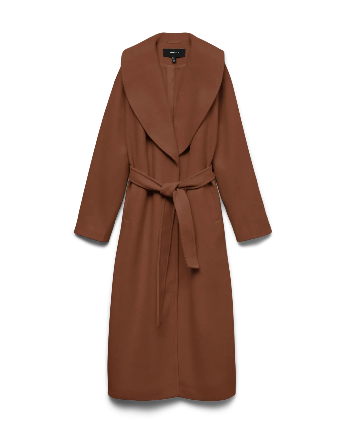 VM ANNIE XTRA LONG COAT - COCOA BROWN