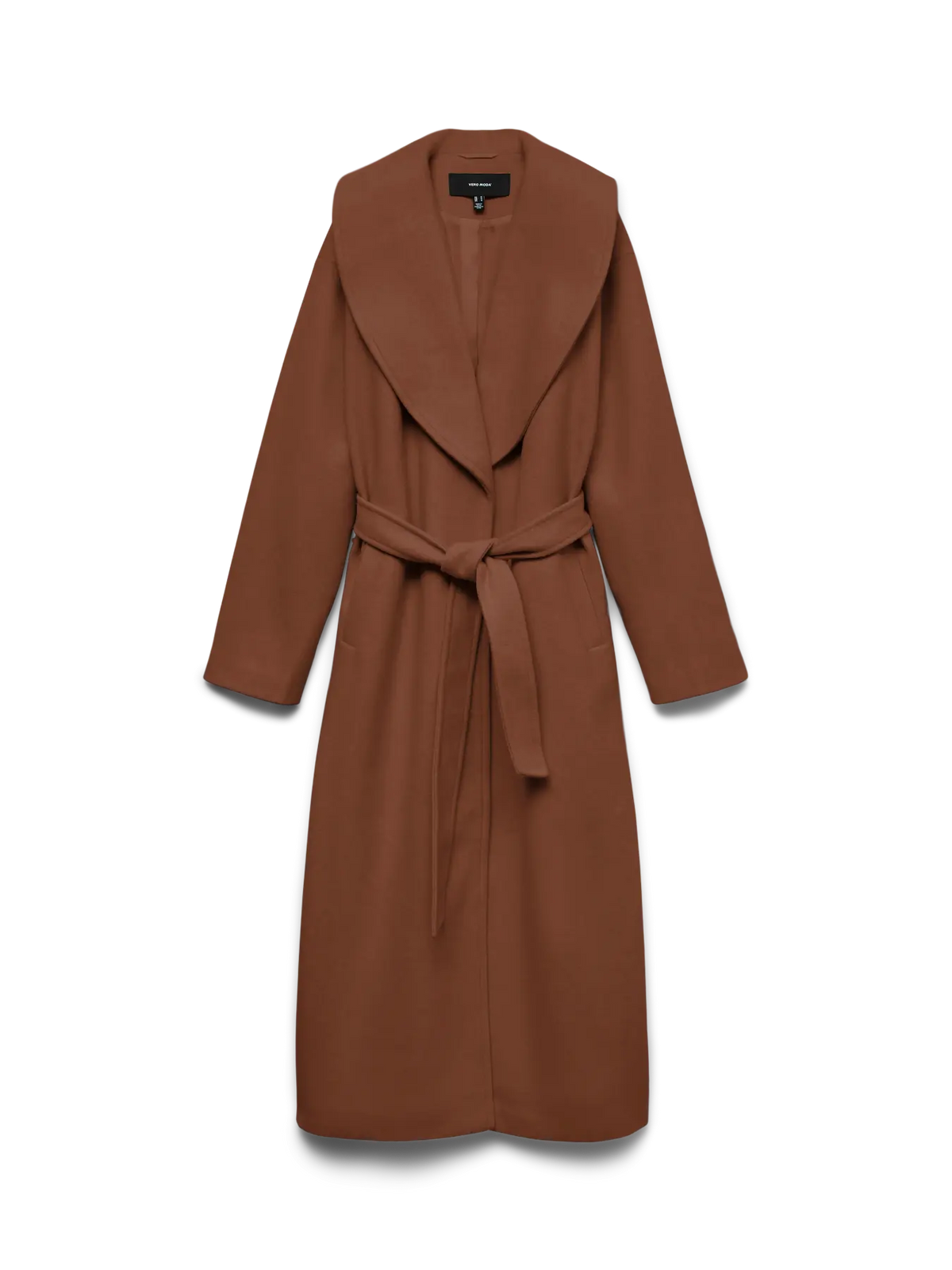 VM ANNIE XTRA LONG COAT - COCOA BROWN