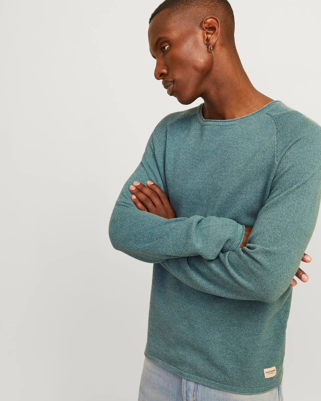 HILL KNIT CREW NECK PULLOVER - GOBLIN BLUE