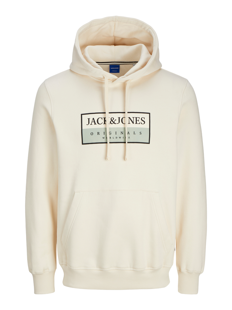 FREDERIK LOGO HOODIE - ANTIQUE WHITE