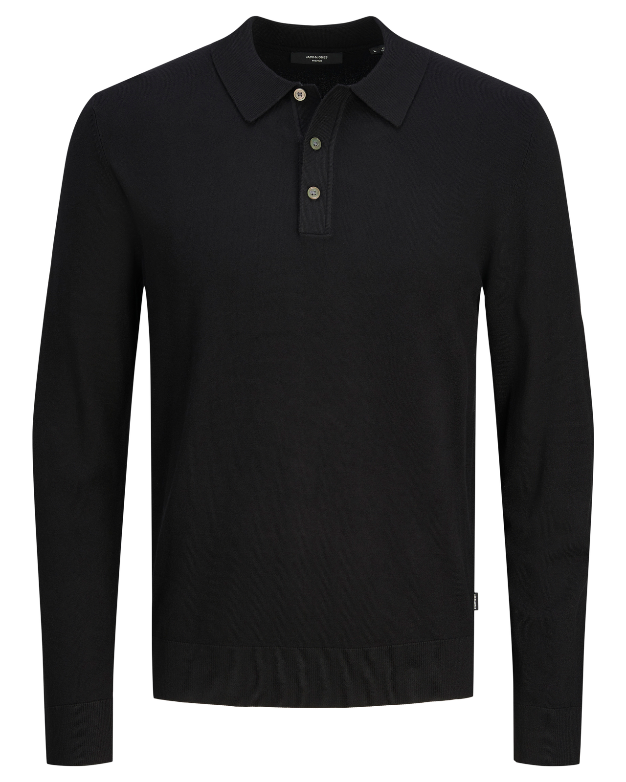 WILLIAM KNIT POLO - BLACK ONYX