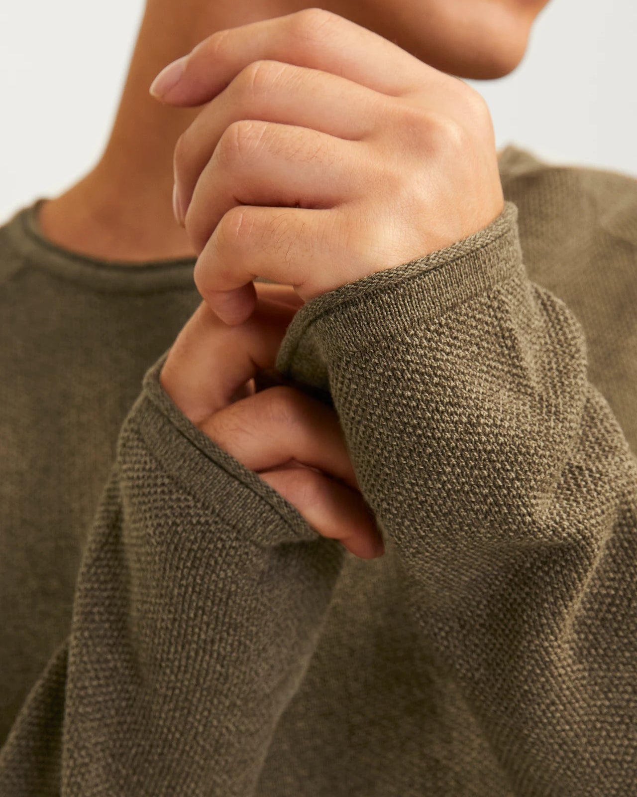 HILL KNIT CREW NECK PULLOVER - CANTEEN