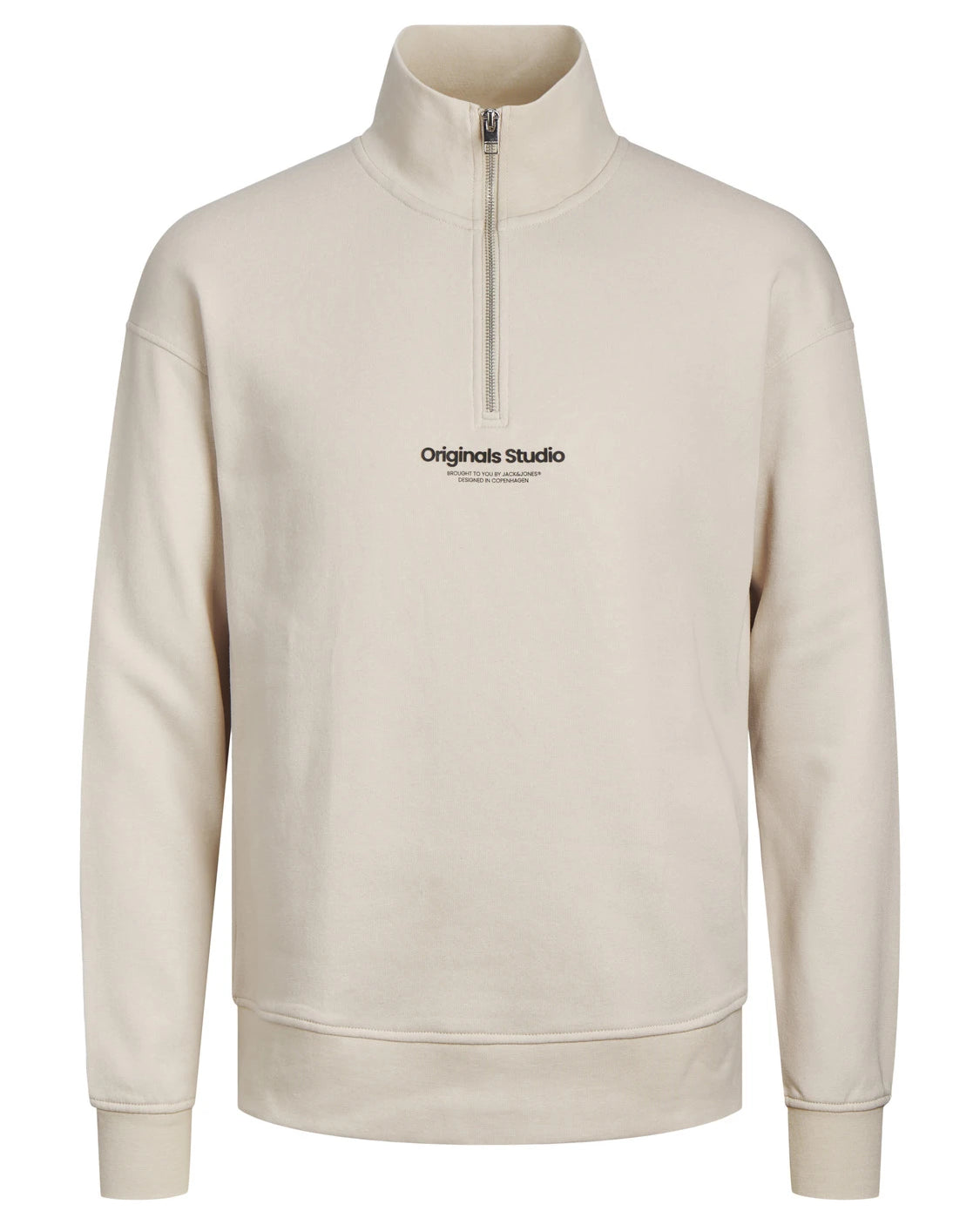 VESTERBRO QUARTER ZIP SWEATSHIRT - MOONBEAM