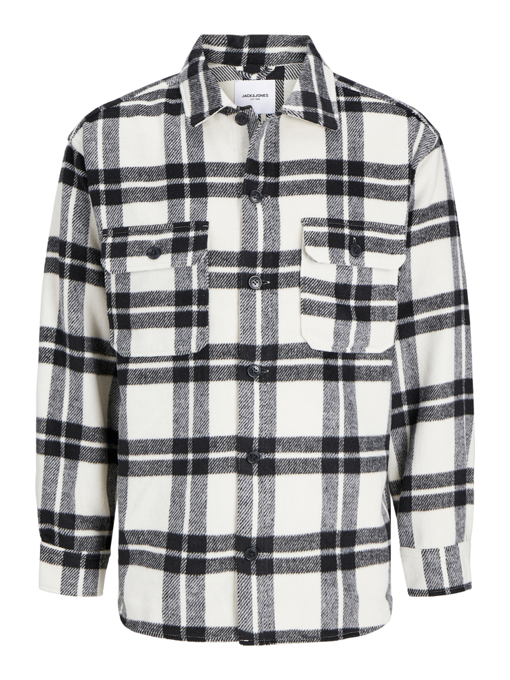 BRADLEY OLLIE OVERSHIRT - CLOUD DANCER CHECK