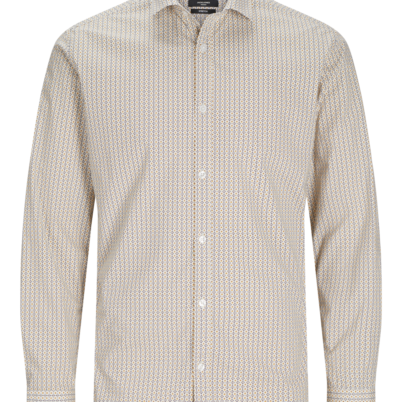 BLACKPOOL PRINTED DRESS SHIRT - MINERAL YELLOW