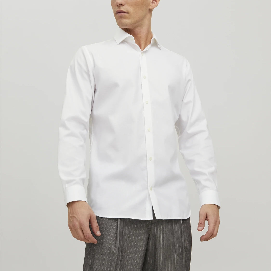 PARKER LS DRESS SHIRT - WHITE