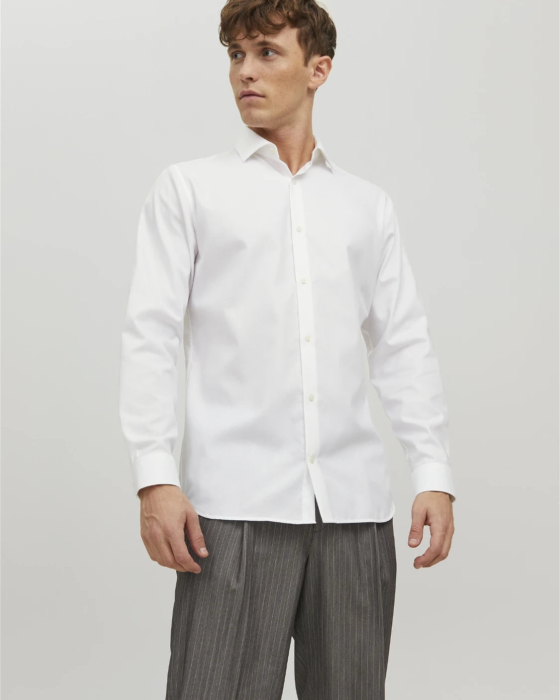 PARKER LS DRESS SHIRT - WHITE