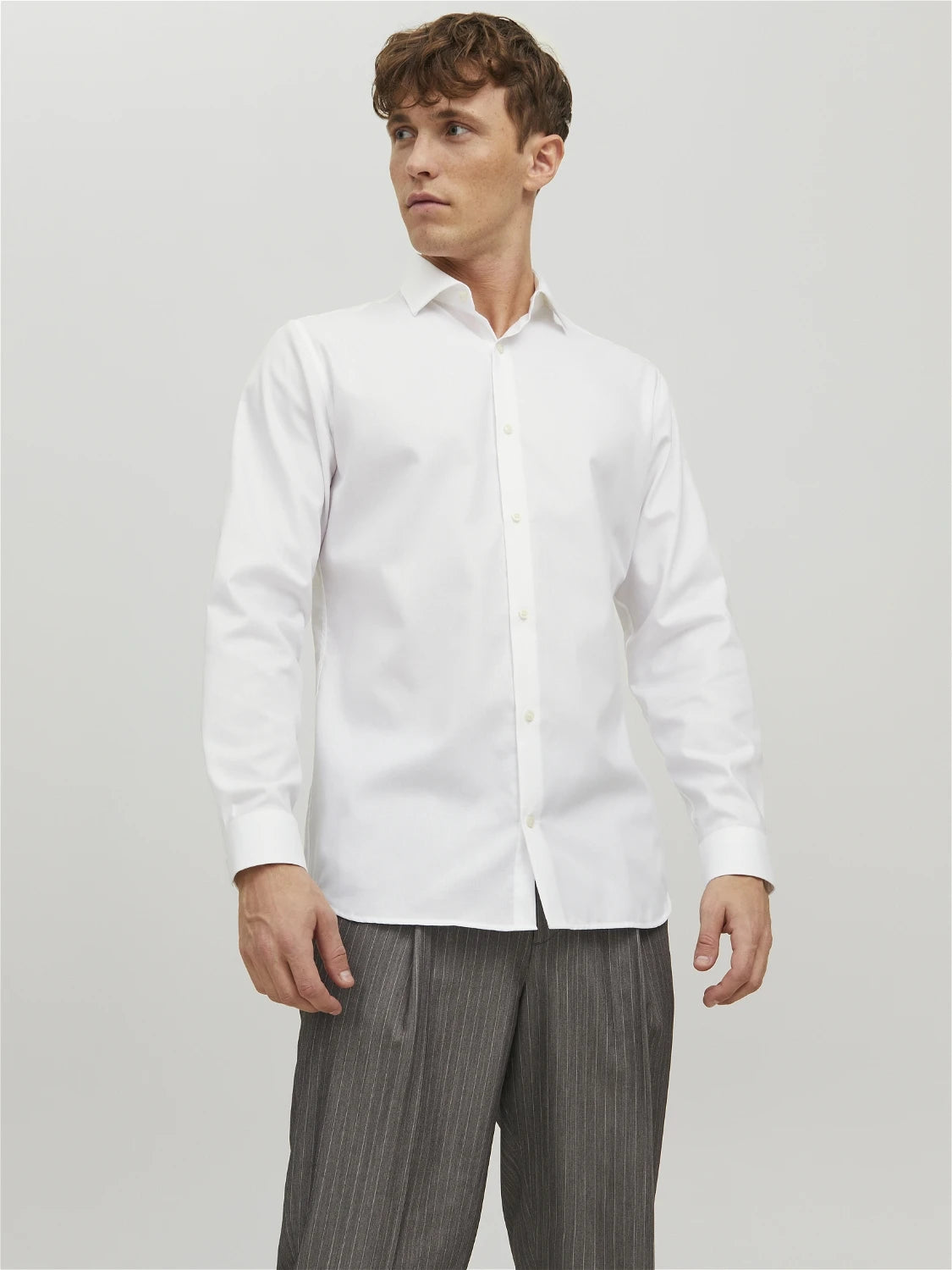 PARKER LS DRESS SHIRT - WHITE