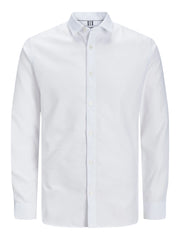 HARVEY TEXTURED DRESS SHIRT - WHITE