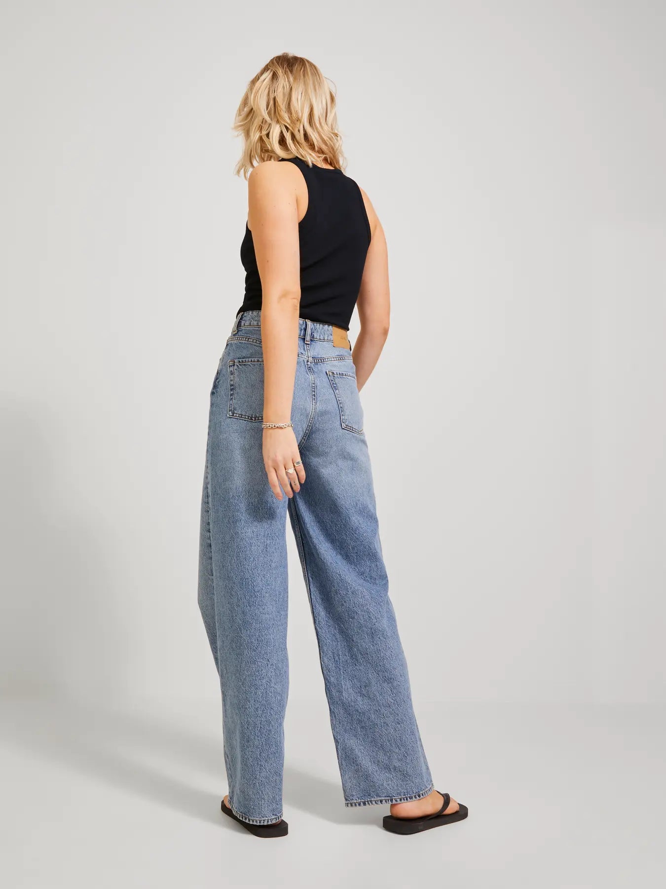 JJXX FOREST RIBBED HIGH NECK TANK - BLACK