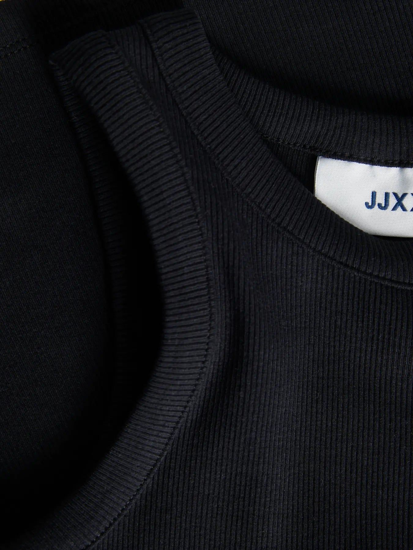 JJXX FOREST RIBBED HIGH NECK TANK - BLACK