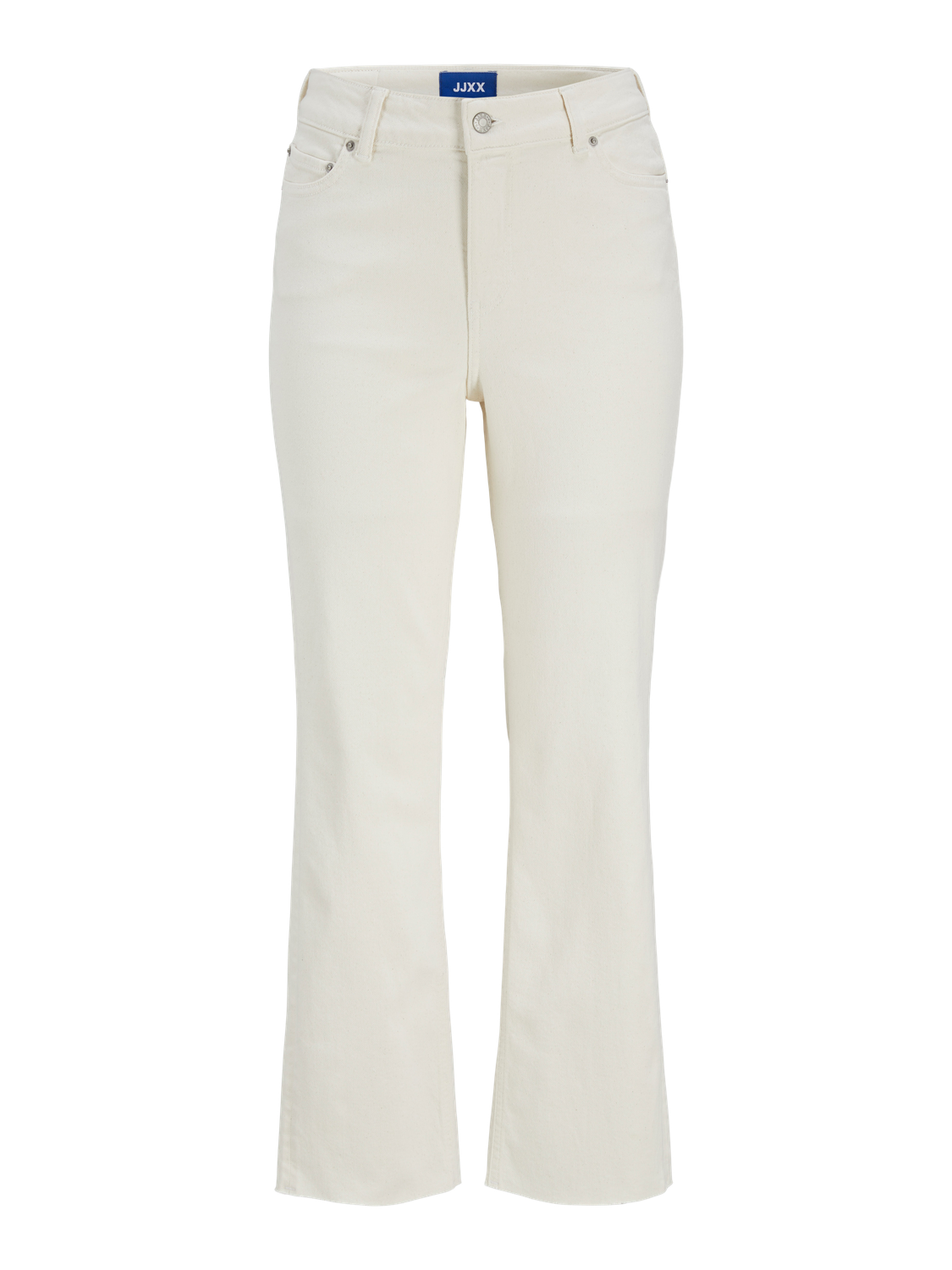 JJXX NICE SLIM STRAIGHT MID WAIST JEANS - WHITE DENIM