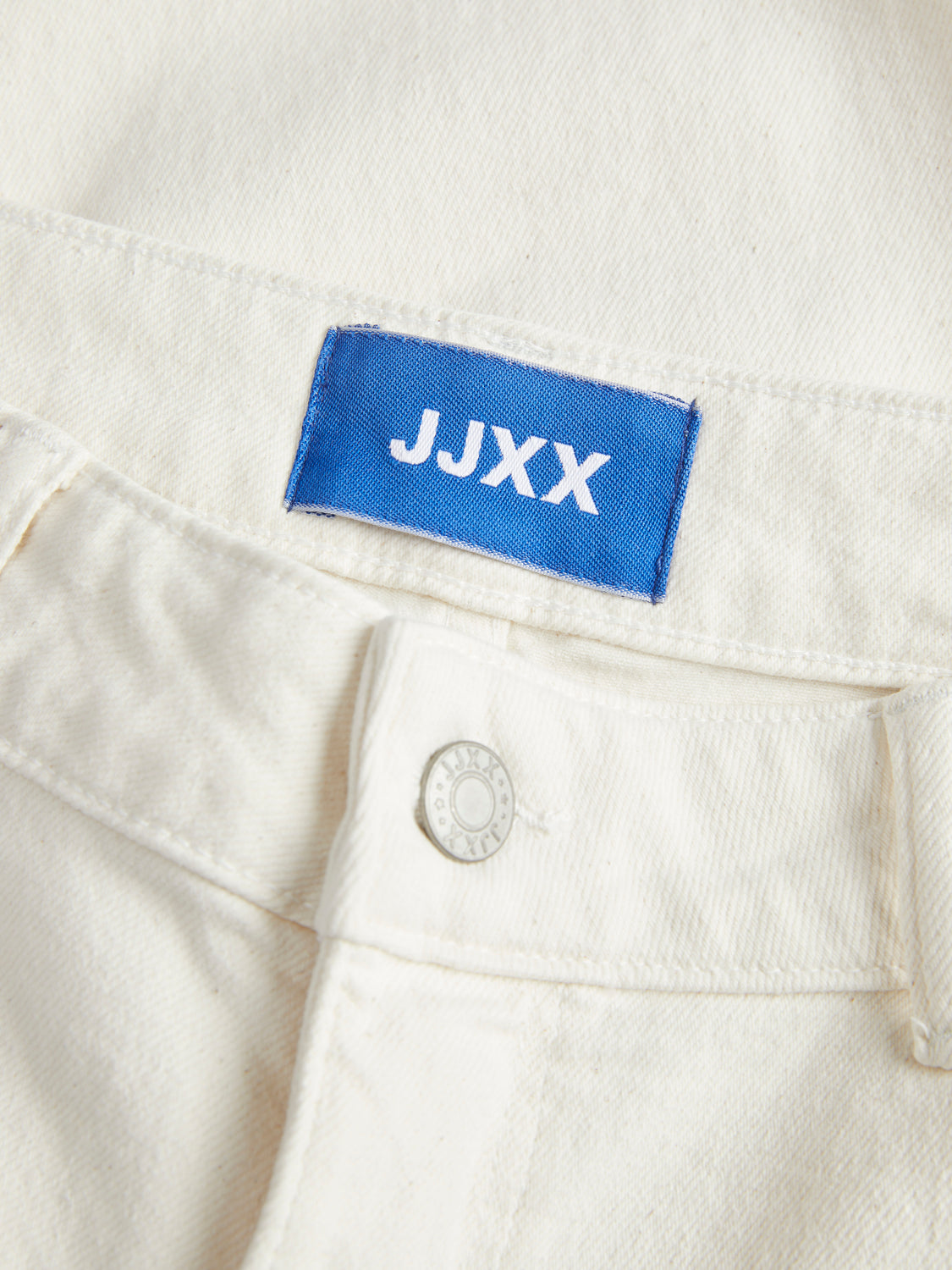 JJXX NICE SLIM STRAIGHT MID WAIST JEANS - WHITE DENIM