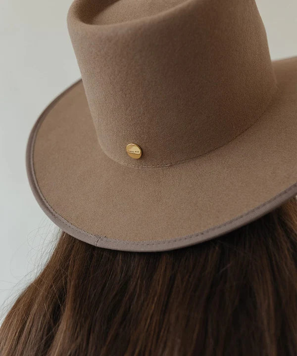 GIGI PIP JUNE TEARDROP RANCHER HAT - BROWN