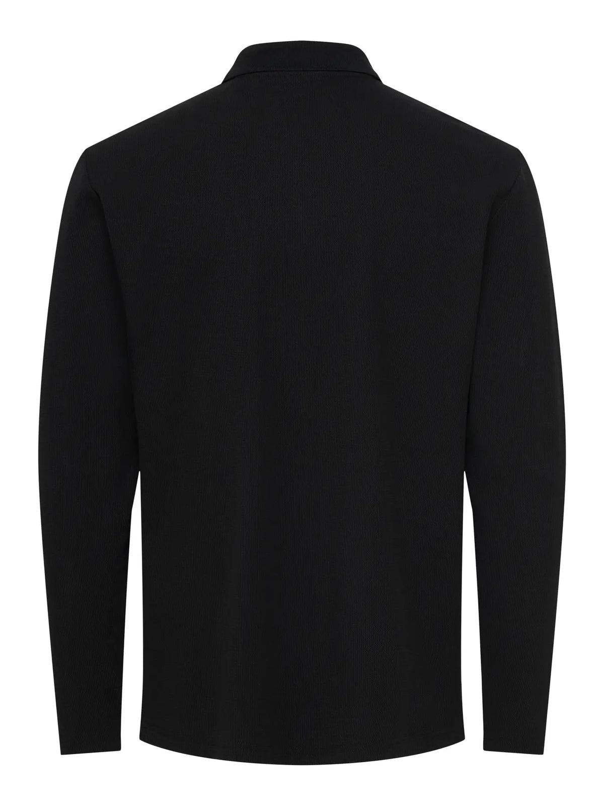 ONLY + SONS BEN REG LS POLO - BLACK