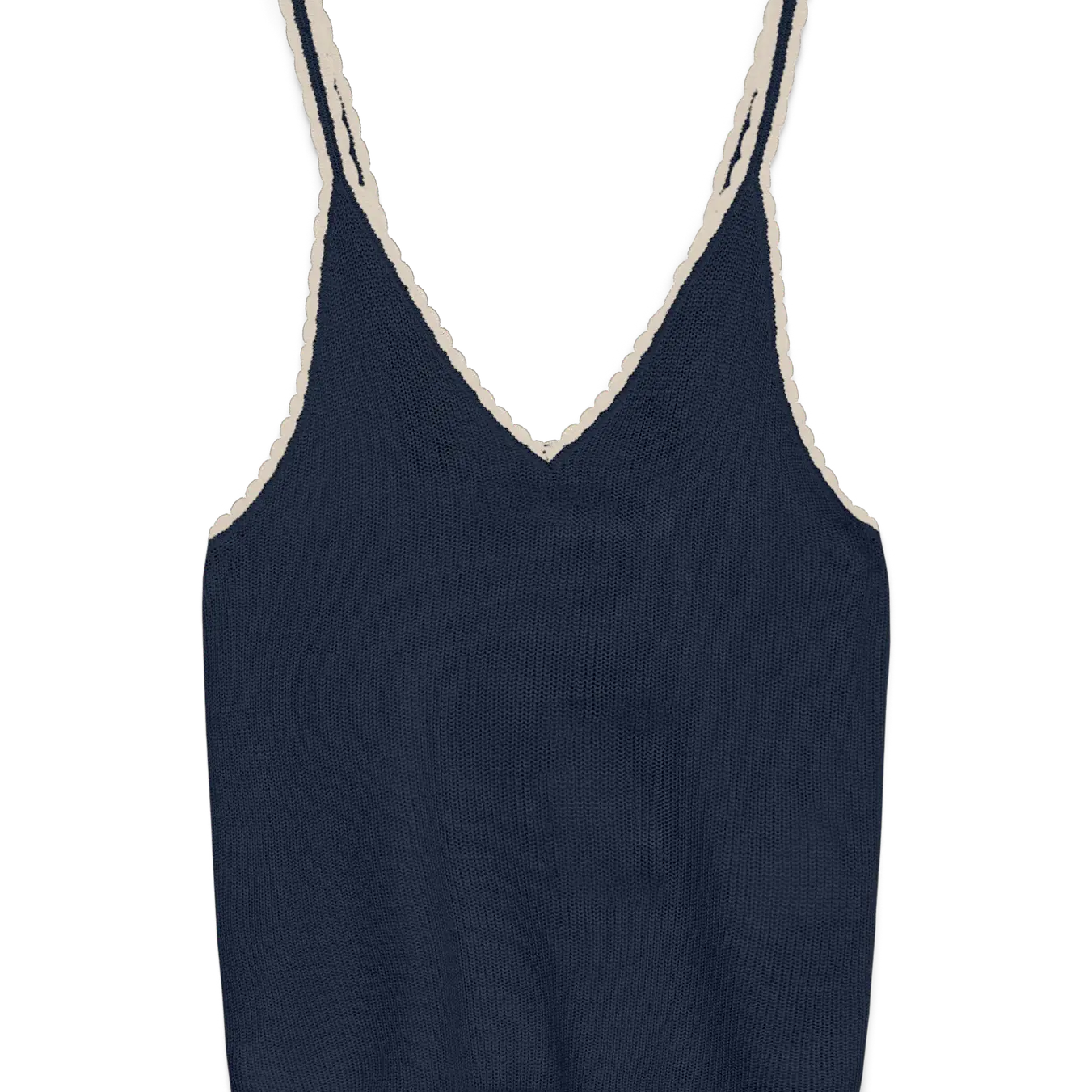 VM LEXSUN CONTRAST KNIT TANK - NAVY BLAZER