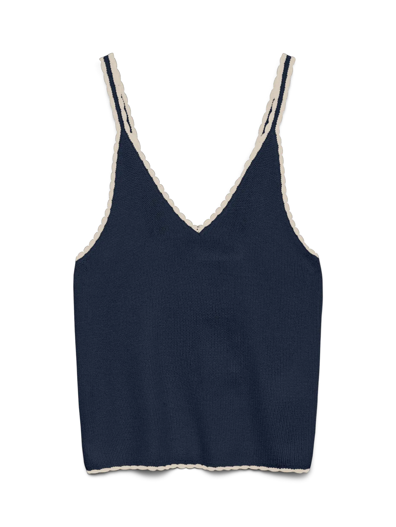 VM LEXSUN CONTRAST KNIT TANK - NAVY BLAZER