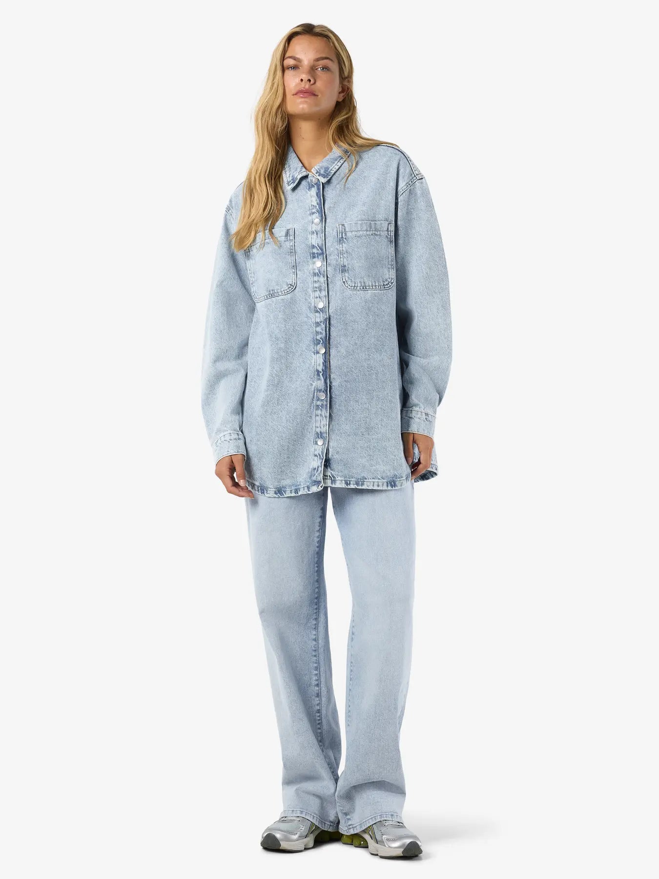 NM ALVA DENIM SHACKET - LIGHT BLUE DENIM