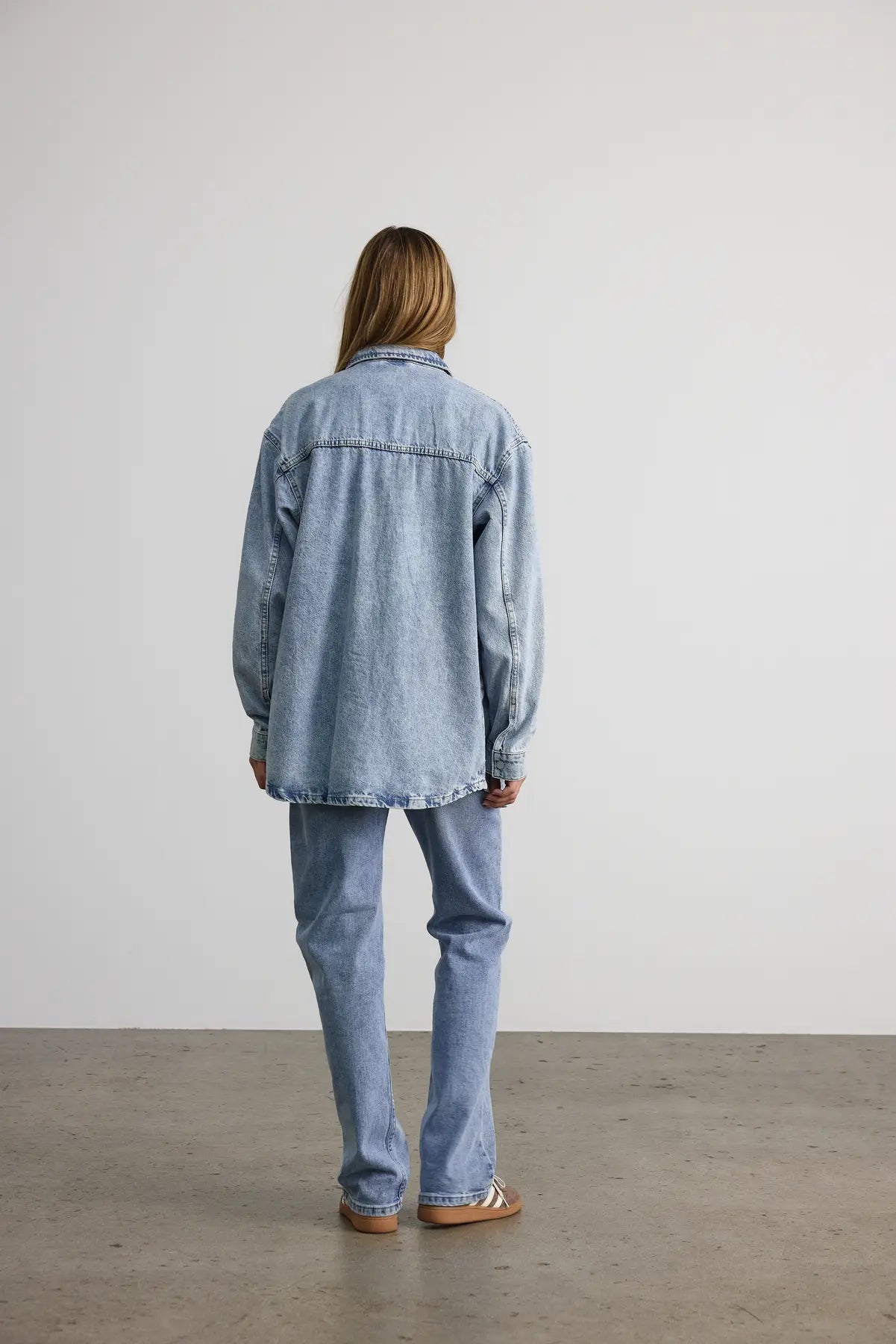 NM ALVA DENIM SHACKET - LIGHT BLUE DENIM
