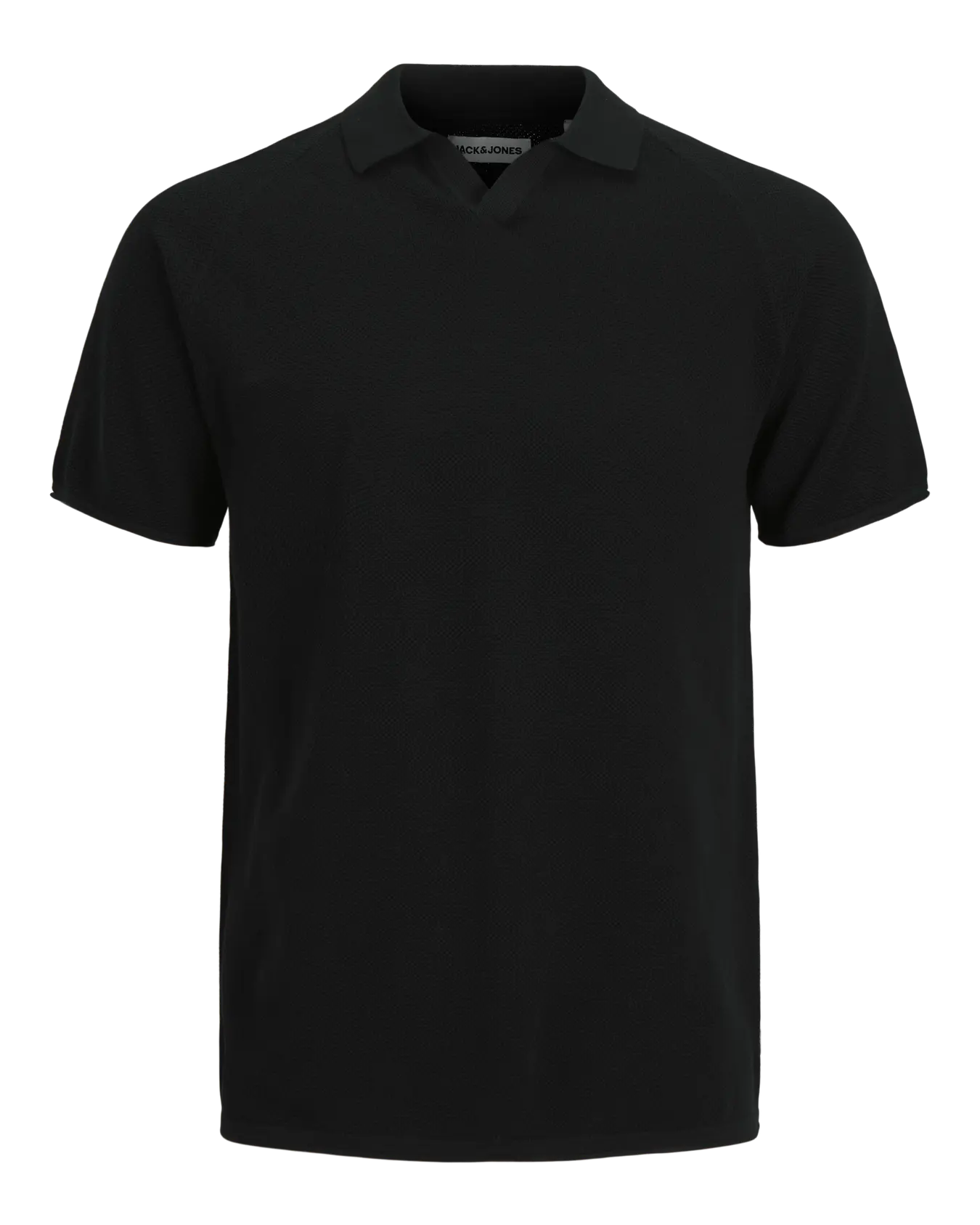 JJ HILL SPLIT NECK TEE - BLACK