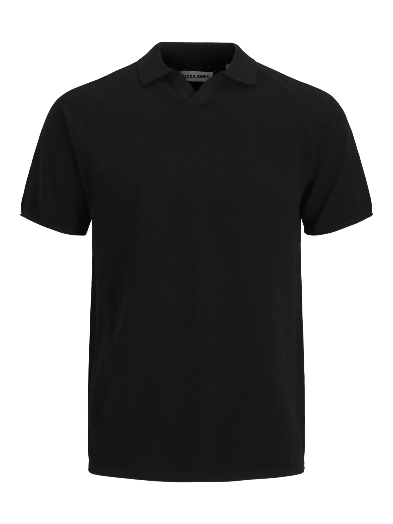 JJ HILL SPLIT NECK TEE - BLACK