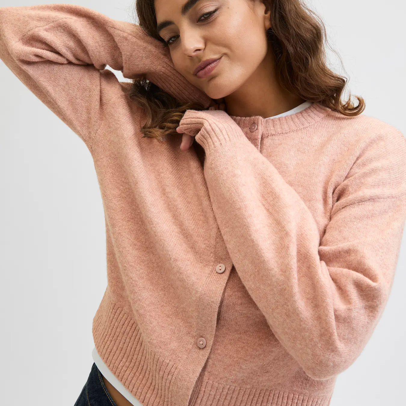 JJXX NATALIE CARDIGAN - VIOLET ICE