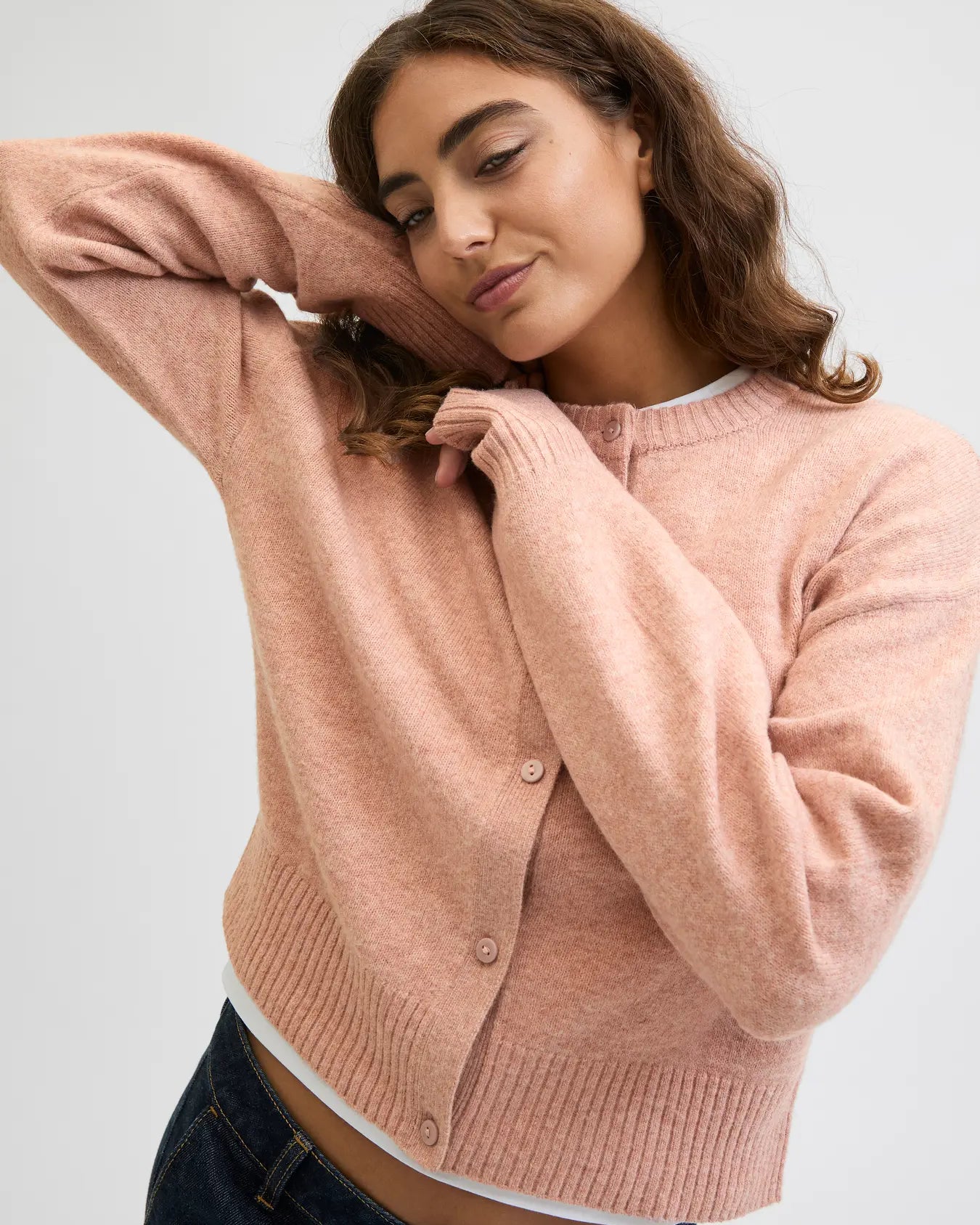 JJXX NATALIE CARDIGAN - VIOLET ICE