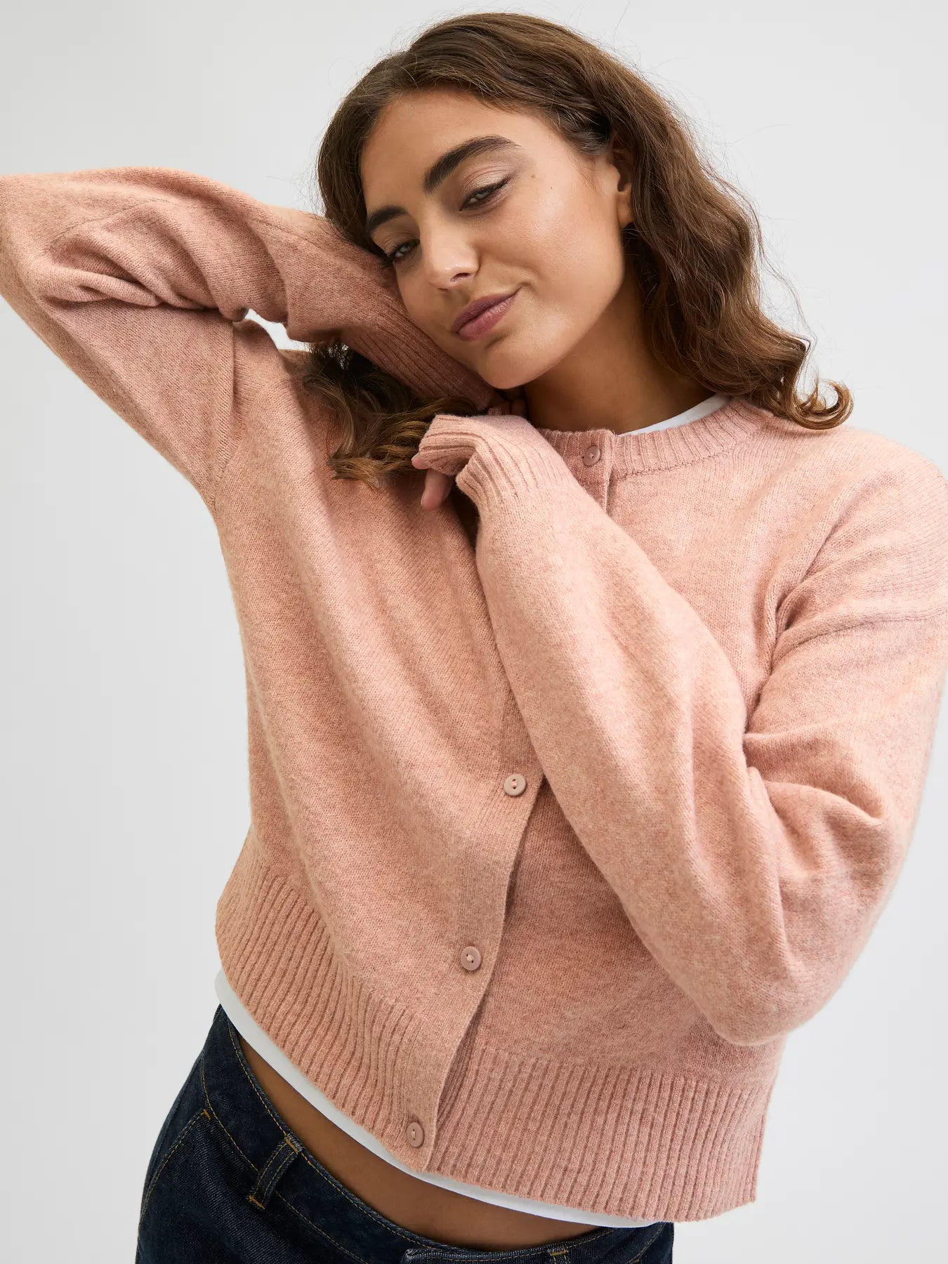 JJXX NATALIE CARDIGAN - VIOLET ICE