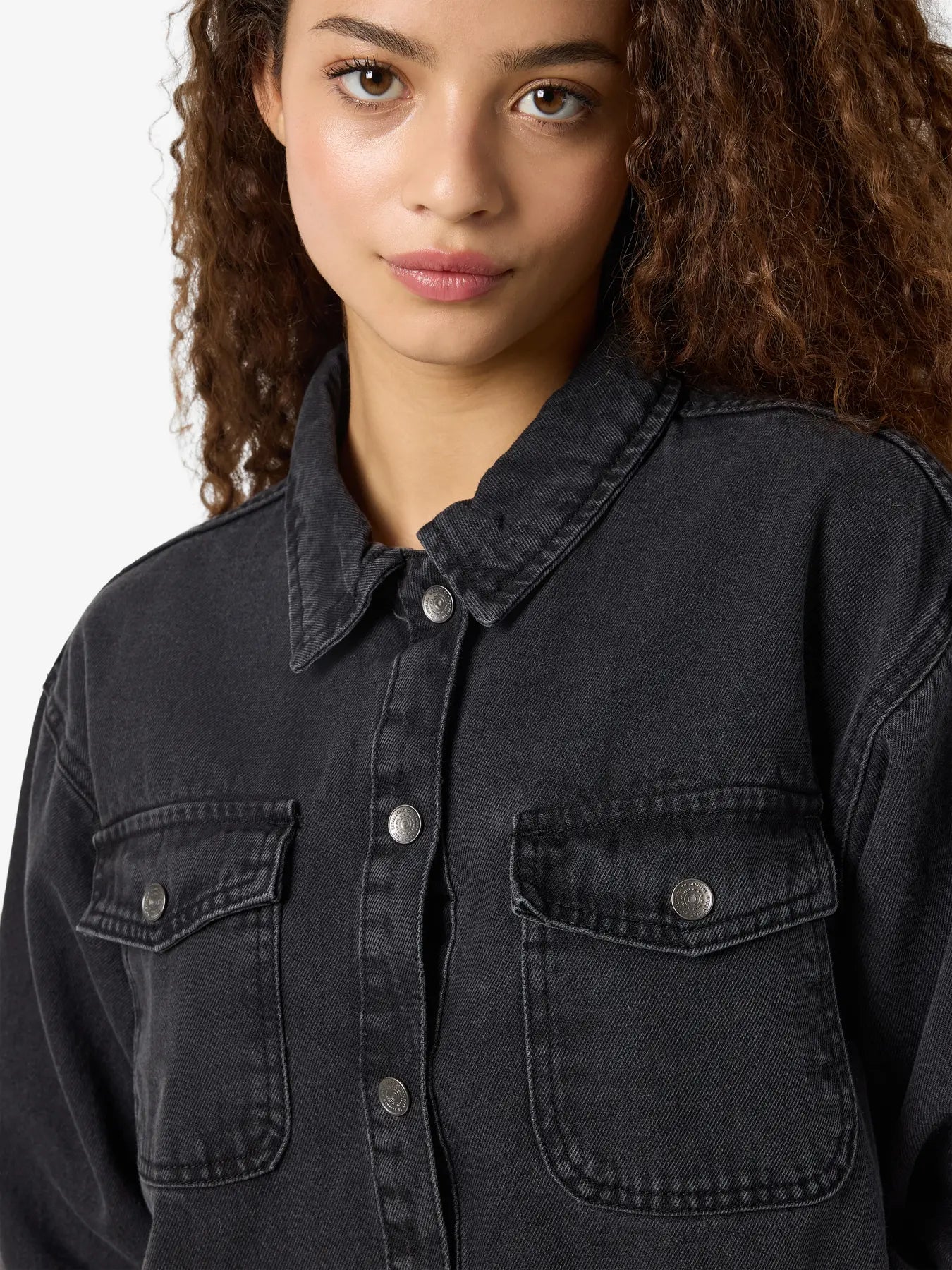 NM ALVA DENIM DRESS - BLACK WASH