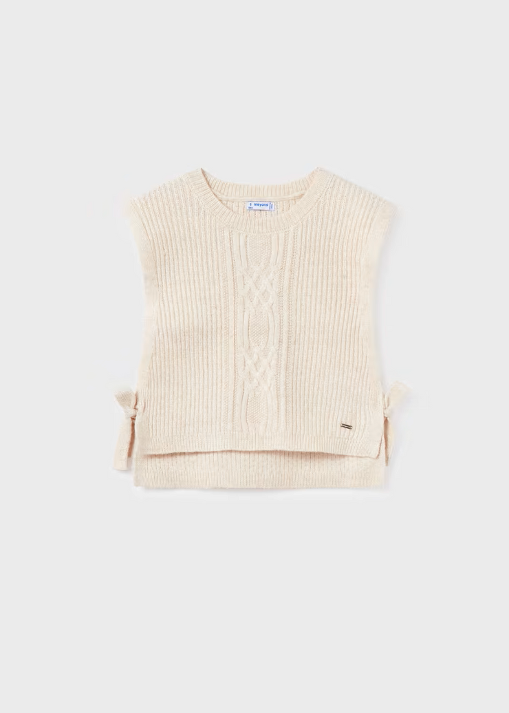 MAYORAL SWEATER VEST - CHICKPEA