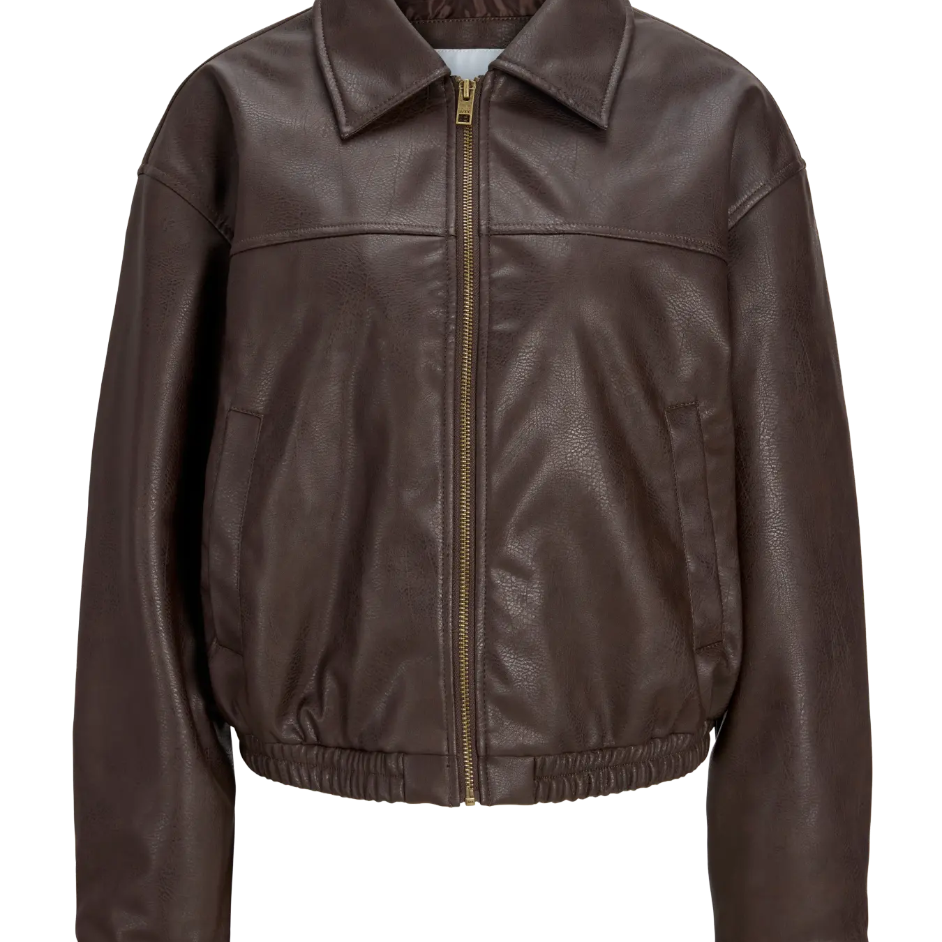 JJXX MICA FAUX LEATHER BOMBER - DEMITASSE