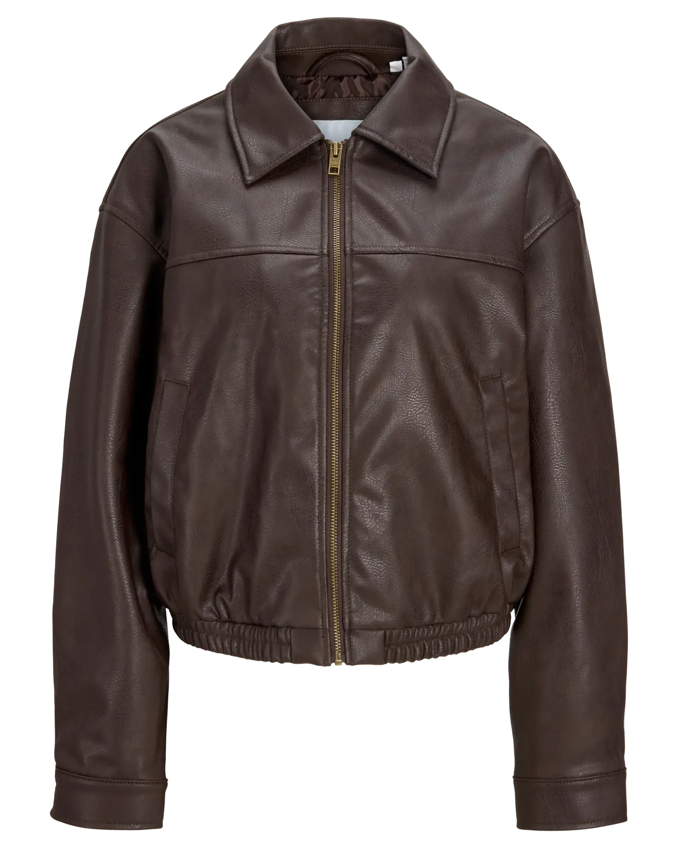 JJXX MICA FAUX LEATHER BOMBER - DEMITASSE