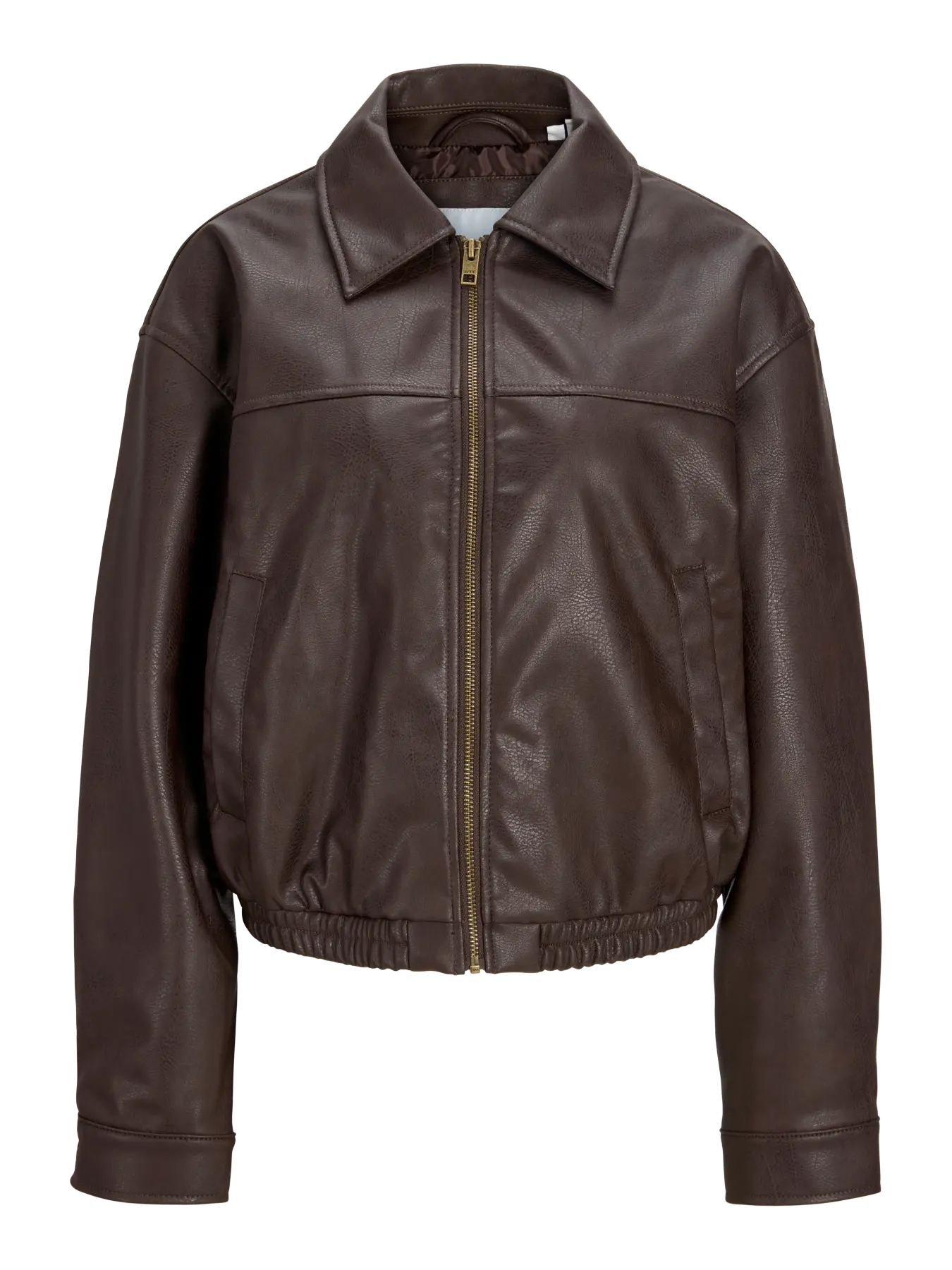 JJXX MICA FAUX LEATHER BOMBER - DEMITASSE