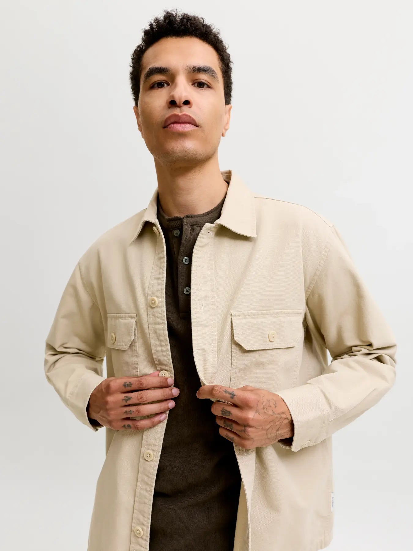 JJ COLTEN CANVAS OVERSHIRT - FIELDS OF RYE