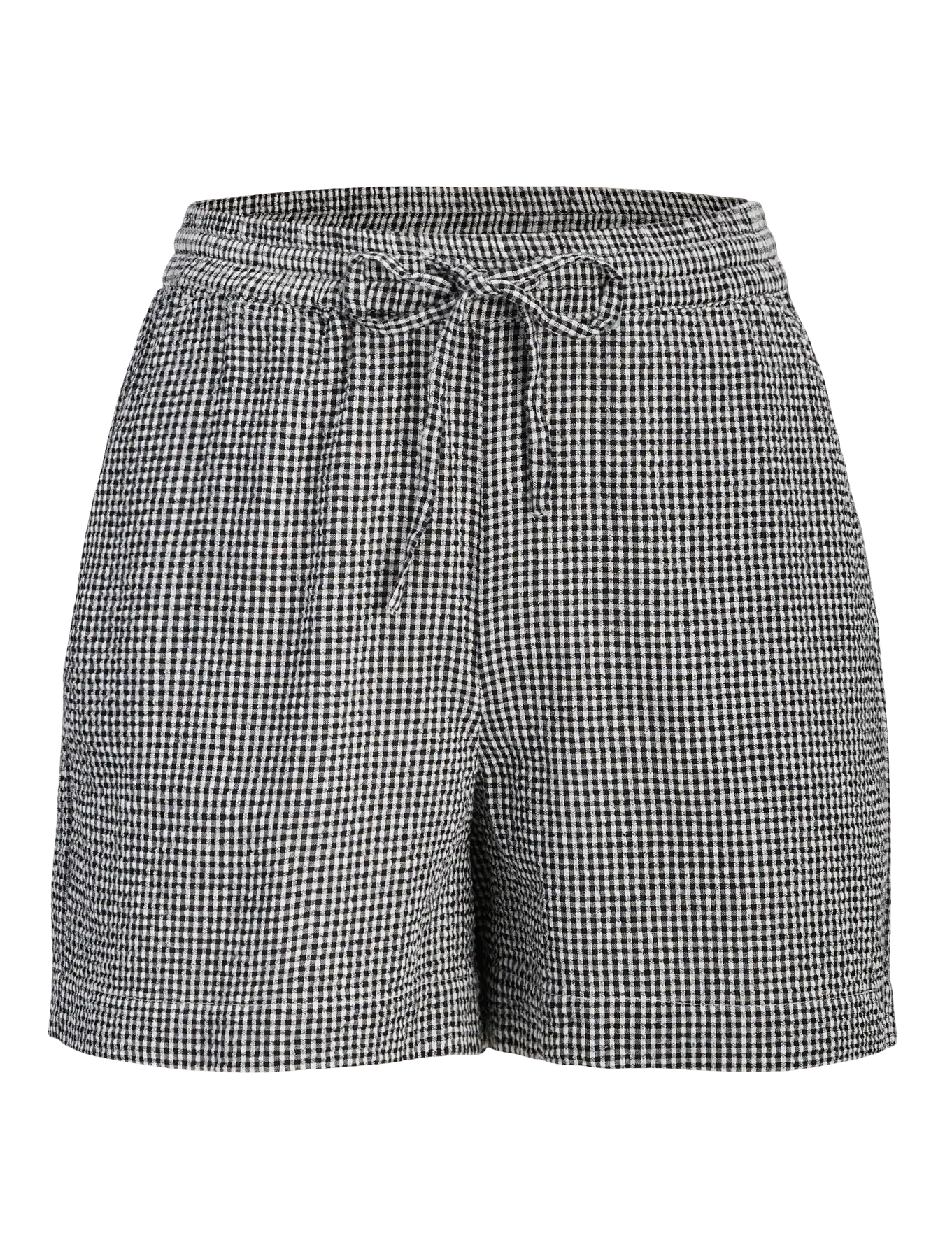 JJXX ZOE SEERSUCKER SHORTS - BLACK GINGHAM