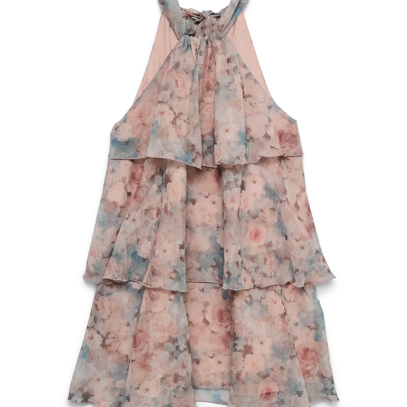 VM SABINA FLOUNCE DRESS - BURLWOOD