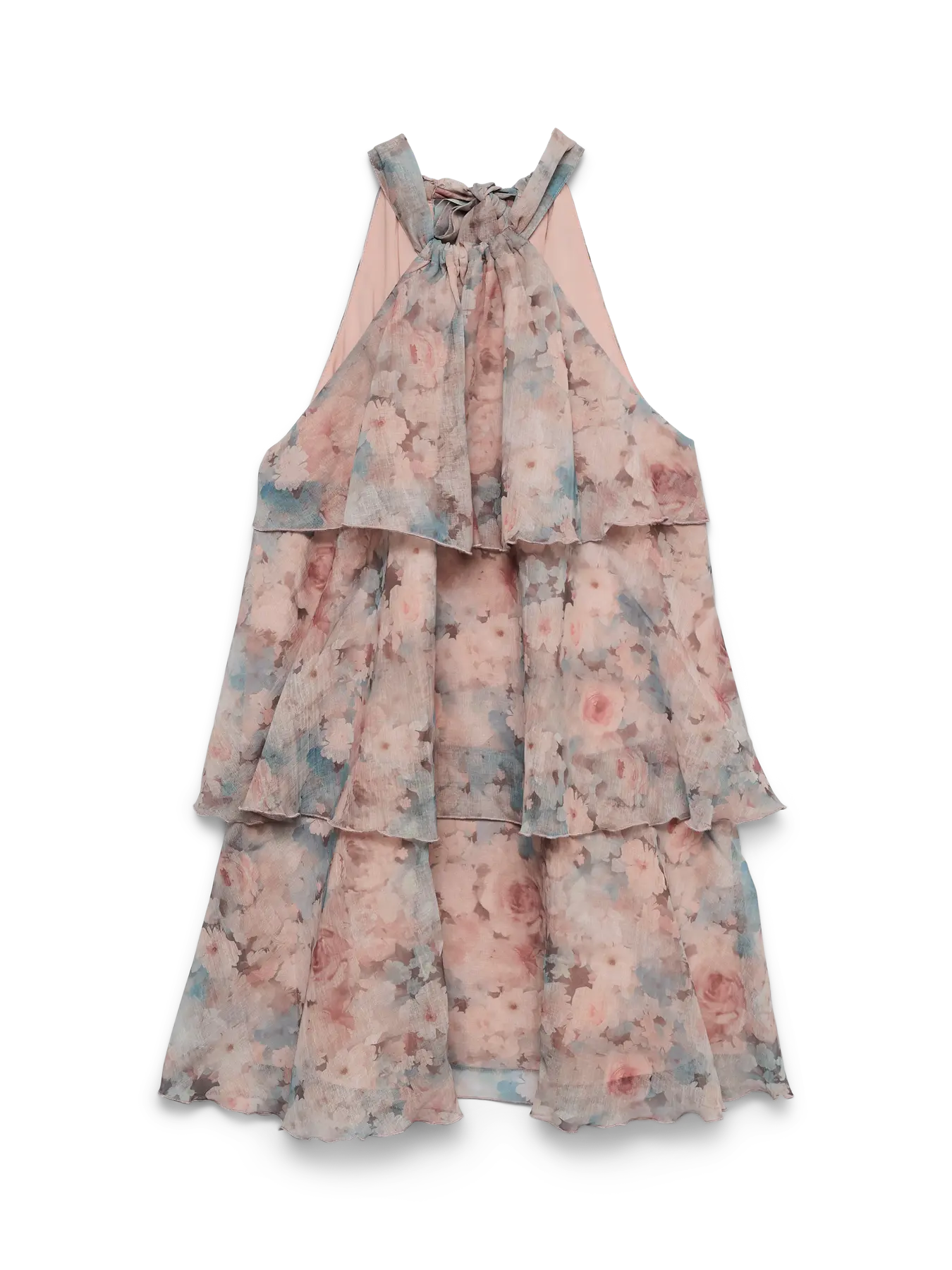 VM SABINA FLOUNCE DRESS - BURLWOOD