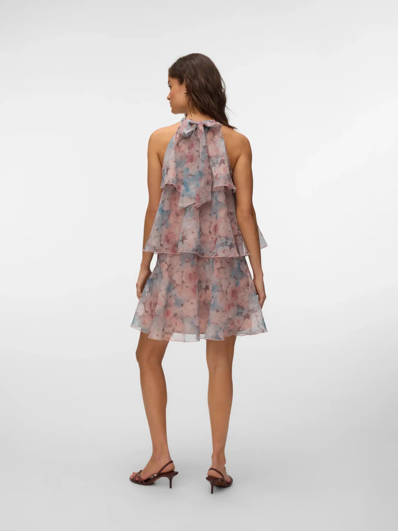 VM SABINA FLOUNCE DRESS - BURLWOOD
