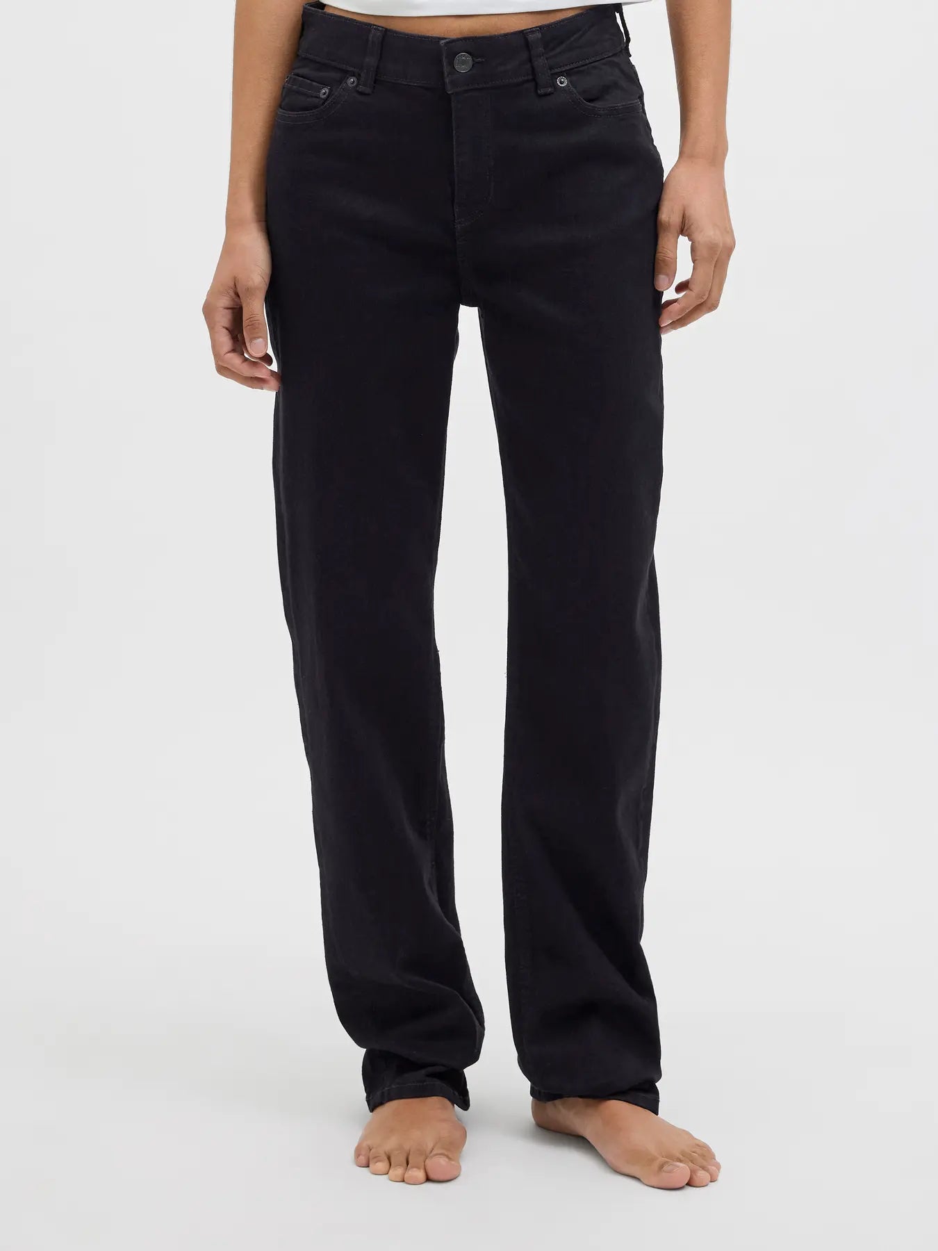 JJXX NICE MW DENIM PANTS - BLACK DENIM