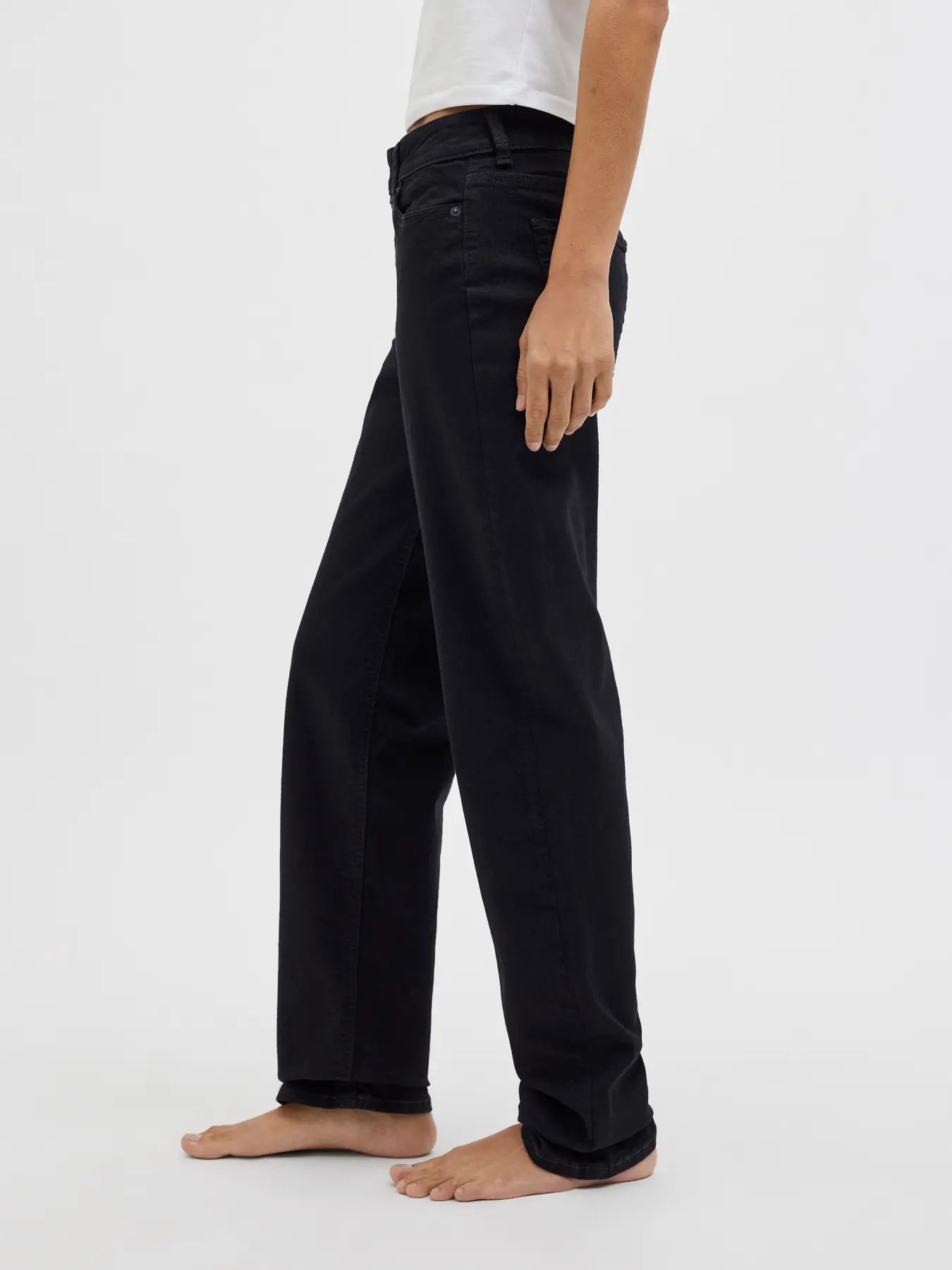 JJXX NICE MW DENIM PANTS - BLACK DENIM